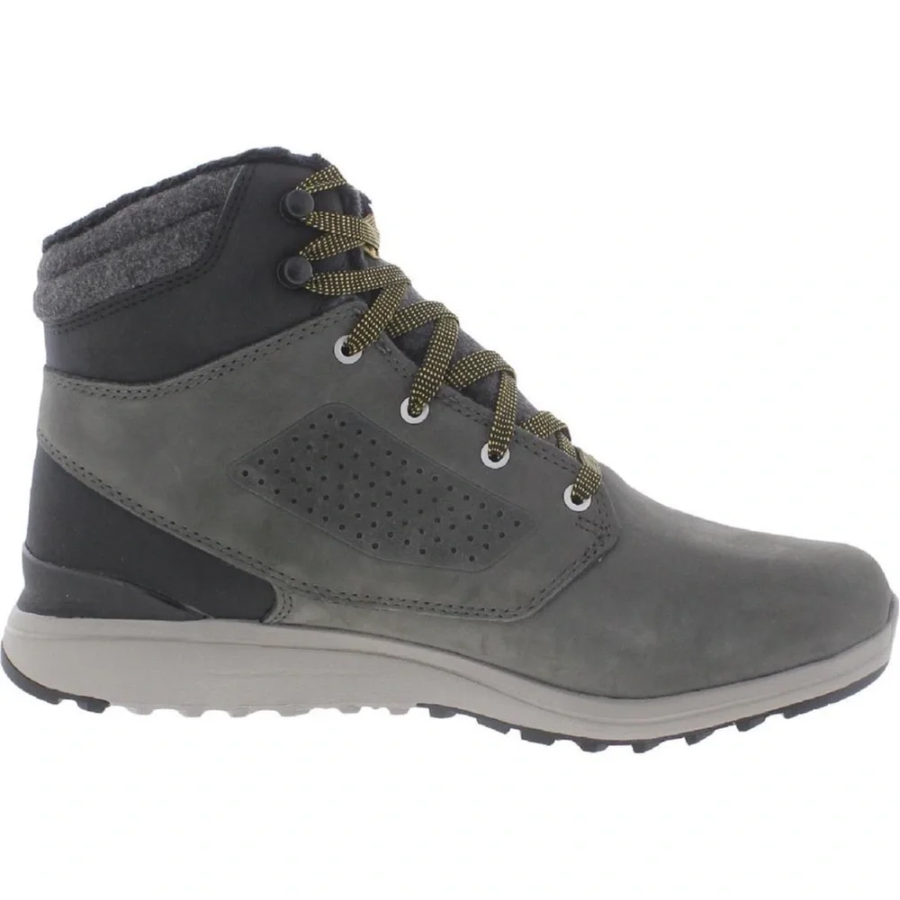Salomon Mens Utility Winter CS WP Gray Leather Winter & Snow Boots Shoes Sz 10